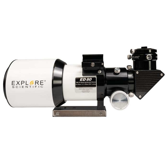 Explore Scientific ED80 Essential Series Télescope réfracteur triplet espacé dans l'air - ES-ED0806-02