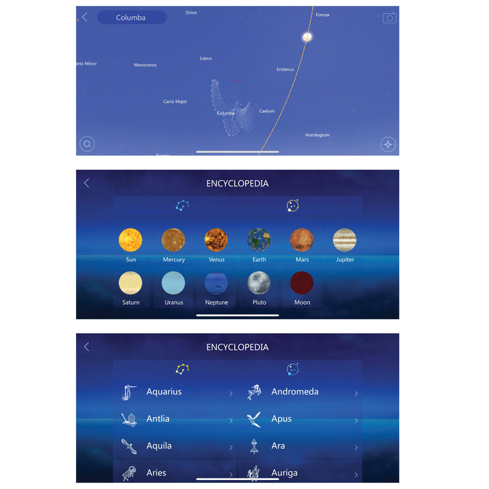 Explore One STAR70APP - 70mm Refractor Telescope w/ Panhandle Mount and Astronomy APP