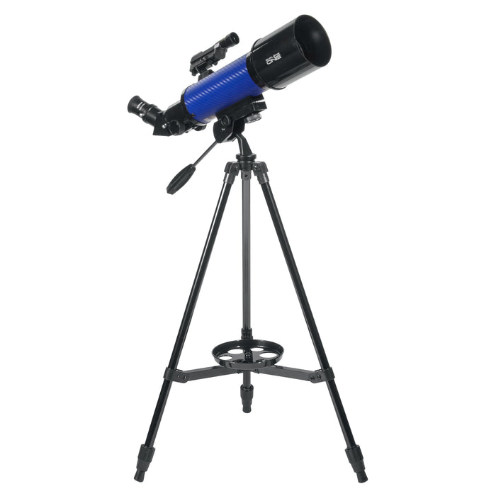 ExploreOne CF400 Blue Carbon Fiber Wrap 70mm Pan Handle AZ Mount Telescope