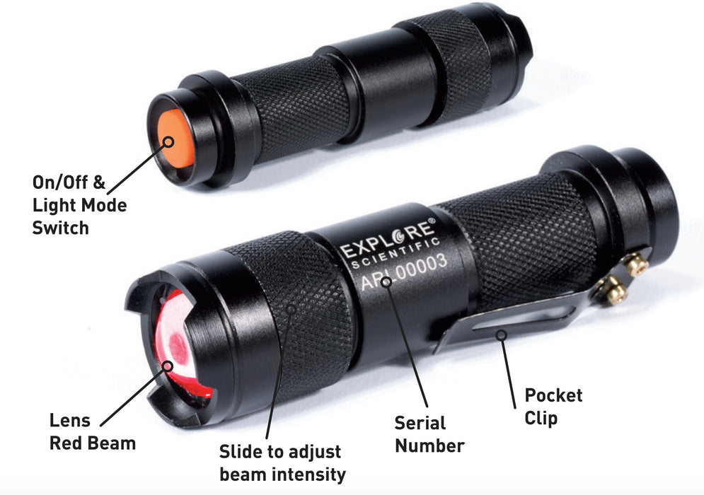 Explore Scientific Astro R-Lite Red Flashlight - ES-FL1001