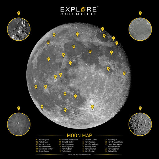 Moon Crater Map (2-Sided)