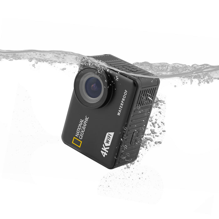 Caméra d'action imperméable National Geographic 4K avec WiFi