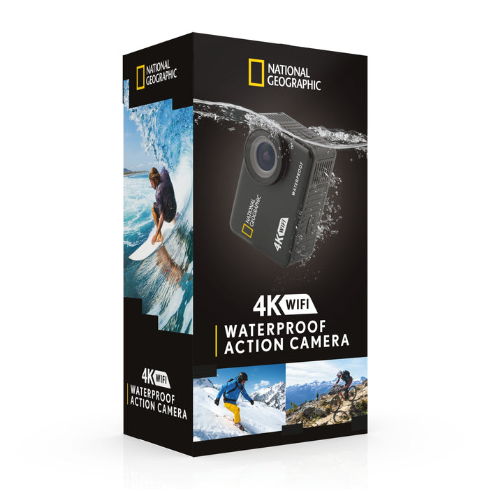 Caméra d'action imperméable National Geographic 4K avec WiFi