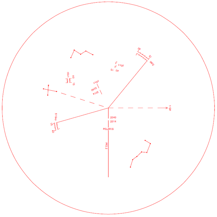 Vixen Telescope Polar Alignment Scope PF-L II